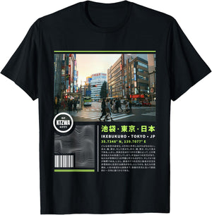 Japanese Retro Vintage 90s 80s Streetwear Art Tokyo Graphic T-Shirt - T-Shirt | Black