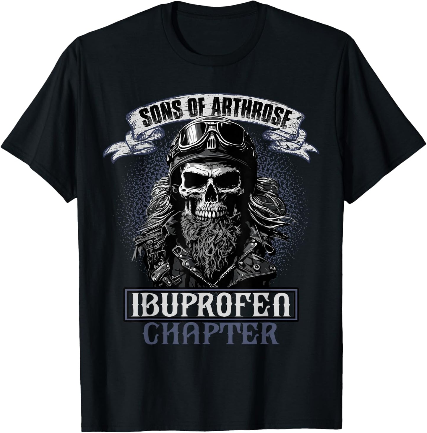 Sons of Arthrosis Ibuprofen Chapter Biker Motorcyclist , black T-Shirt - T-Shirt | Black