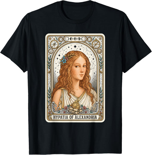 Hypatia of Alexandria T-Shirt - T-Shirt | Black