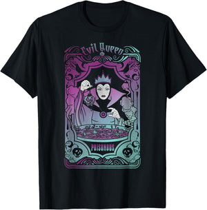 Disney Villains Snow White Evil Queen Tarot Card T-Shirt - T-Shirt | Black