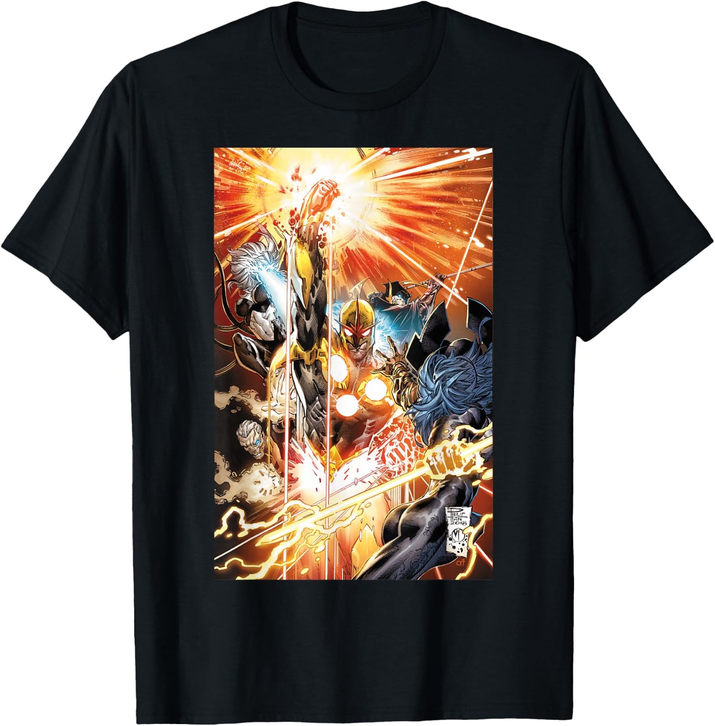 Marvel Nova Classic Portrait Poster T-Shirt - T-Shirt | Black