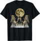 Rat Mouse Howling Moon T-Shirt - T-Shirt | Black