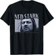 Game Of Thrones Ned Stark Swing The Sword Vintage Panel T-Shirt - T-Shirt | Black