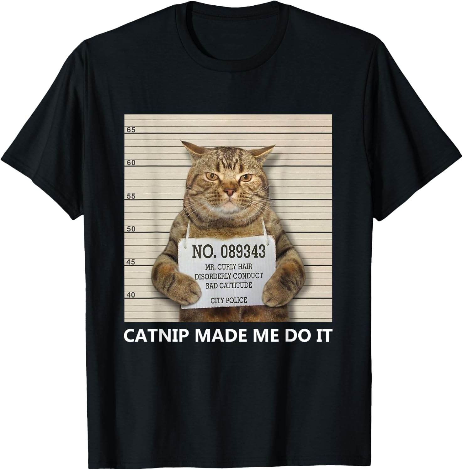 Catnip Made Me Do It Funny Cat Women T-Shirt - T-Shirt | Black