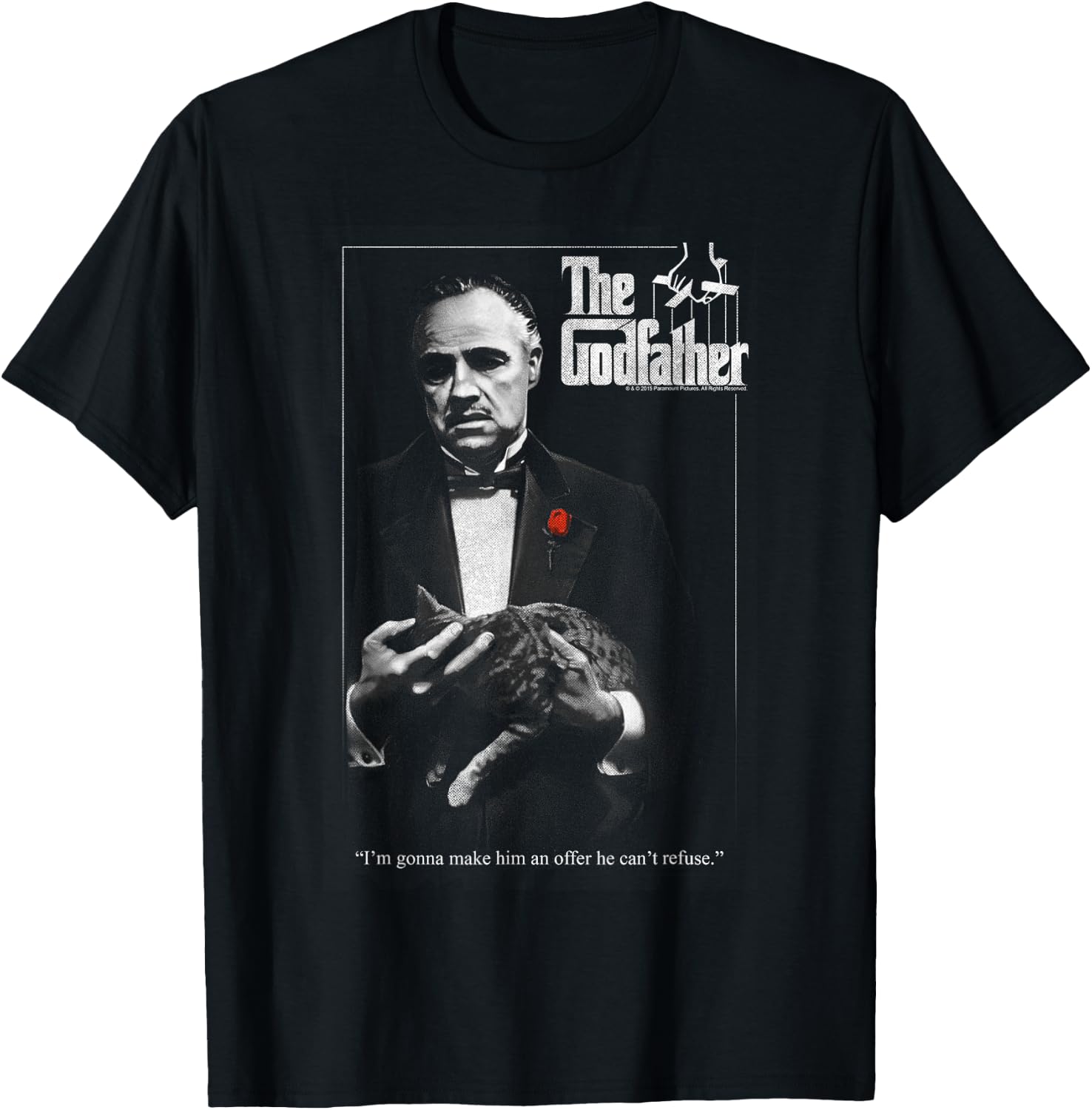 The Godfather Poster , black T-Shirt - T-Shirt | Black