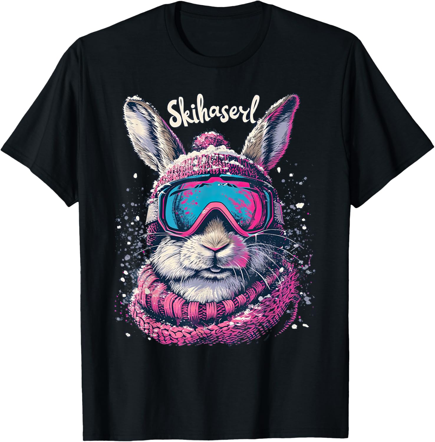 Skihaserl Apres Ski Haserl Skier Winter Women's , black T-Shirt - T-Shirt | Black