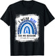 Rainbow I Wear Blue Ribbon For My Husband Diabetes Awareness T-Shirt - T-Shirt | Black