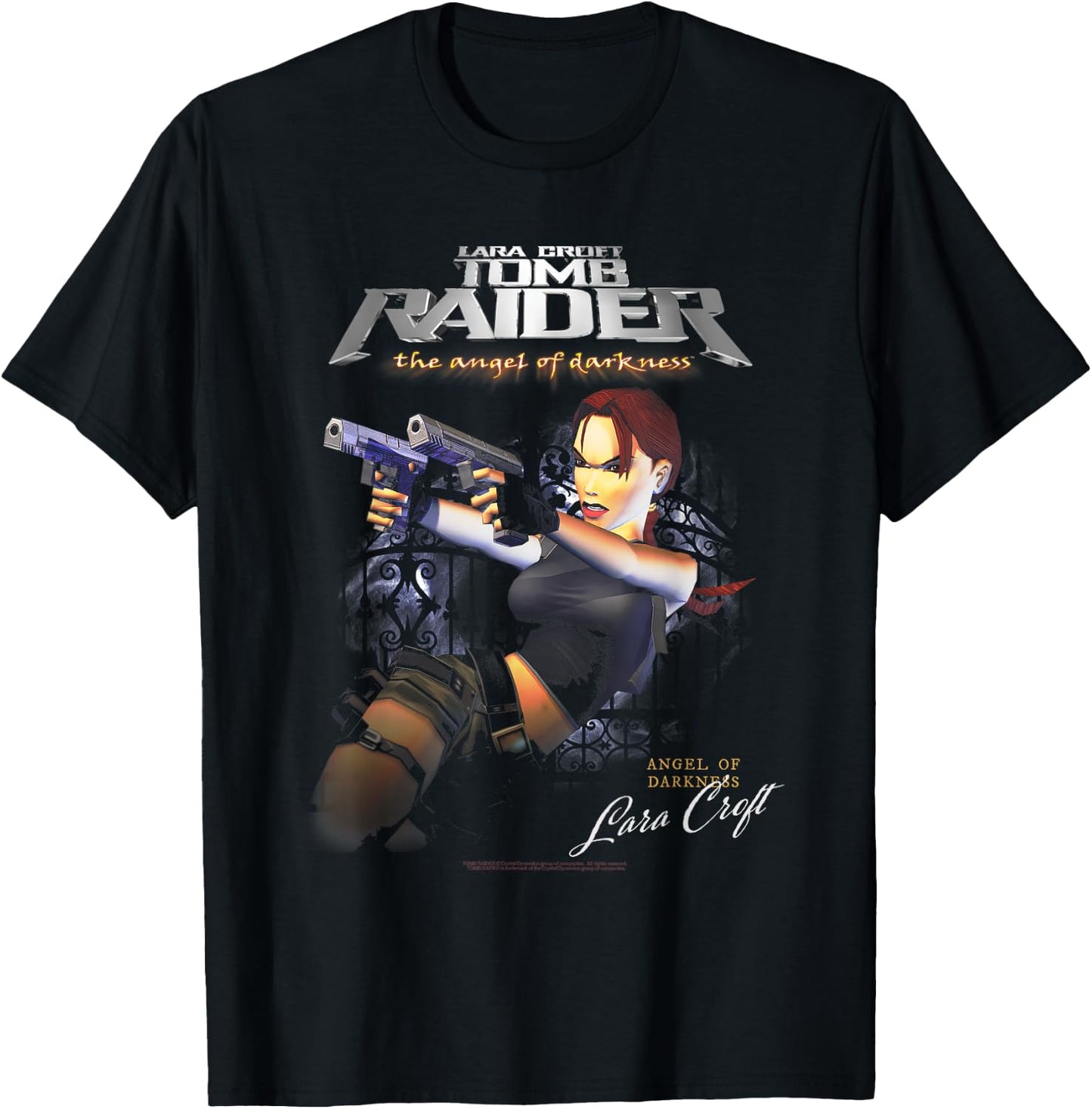 The Angel of Darkness Lara Croft Video Game T-Shirt - T-Shirt | Black