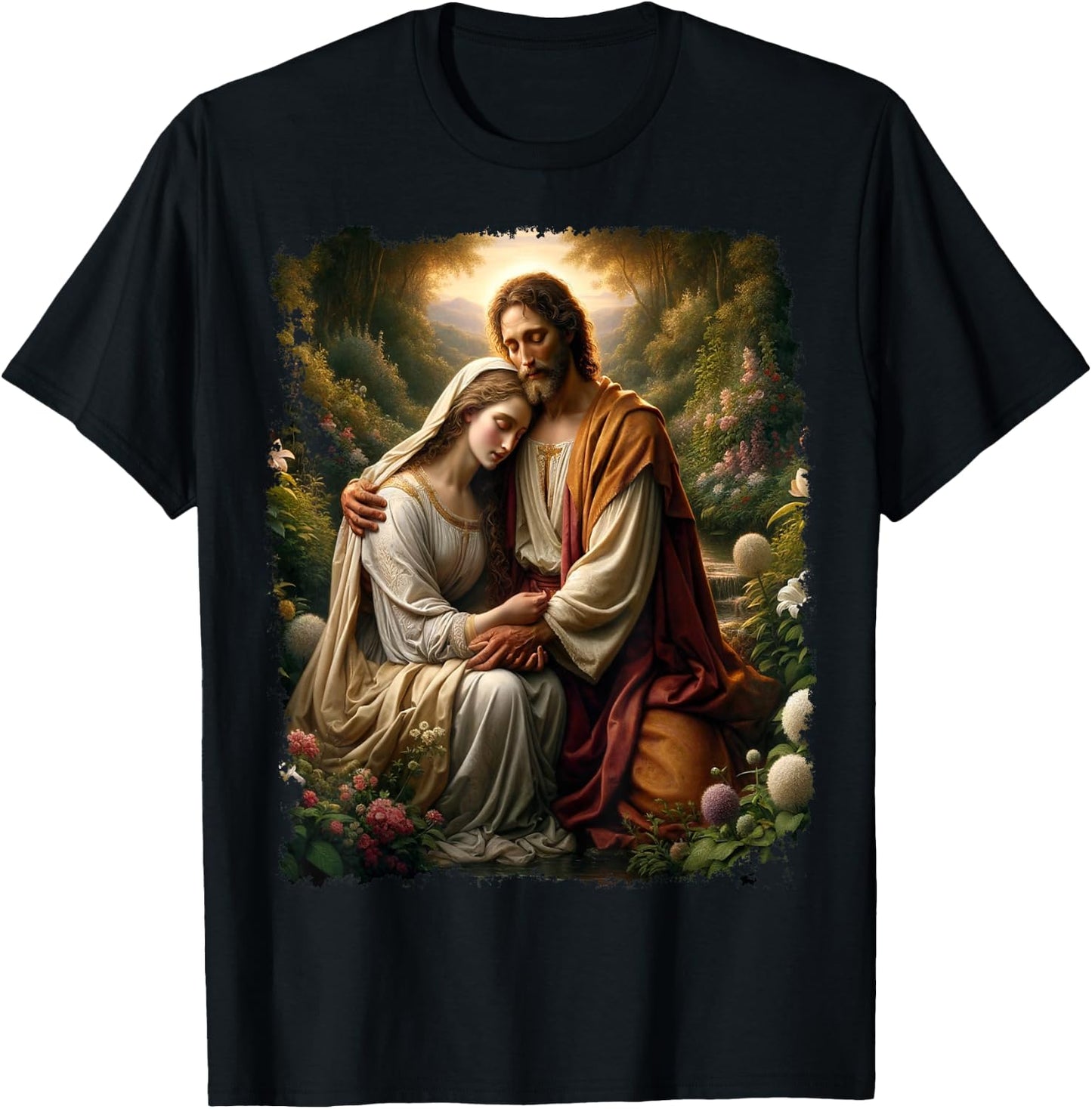 Jesus Christ Mary Magdalene T-Shirt - T-Shirt | Black