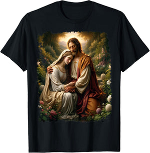 Jesus Christ Mary Magdalene T-Shirt - T-Shirt | Black