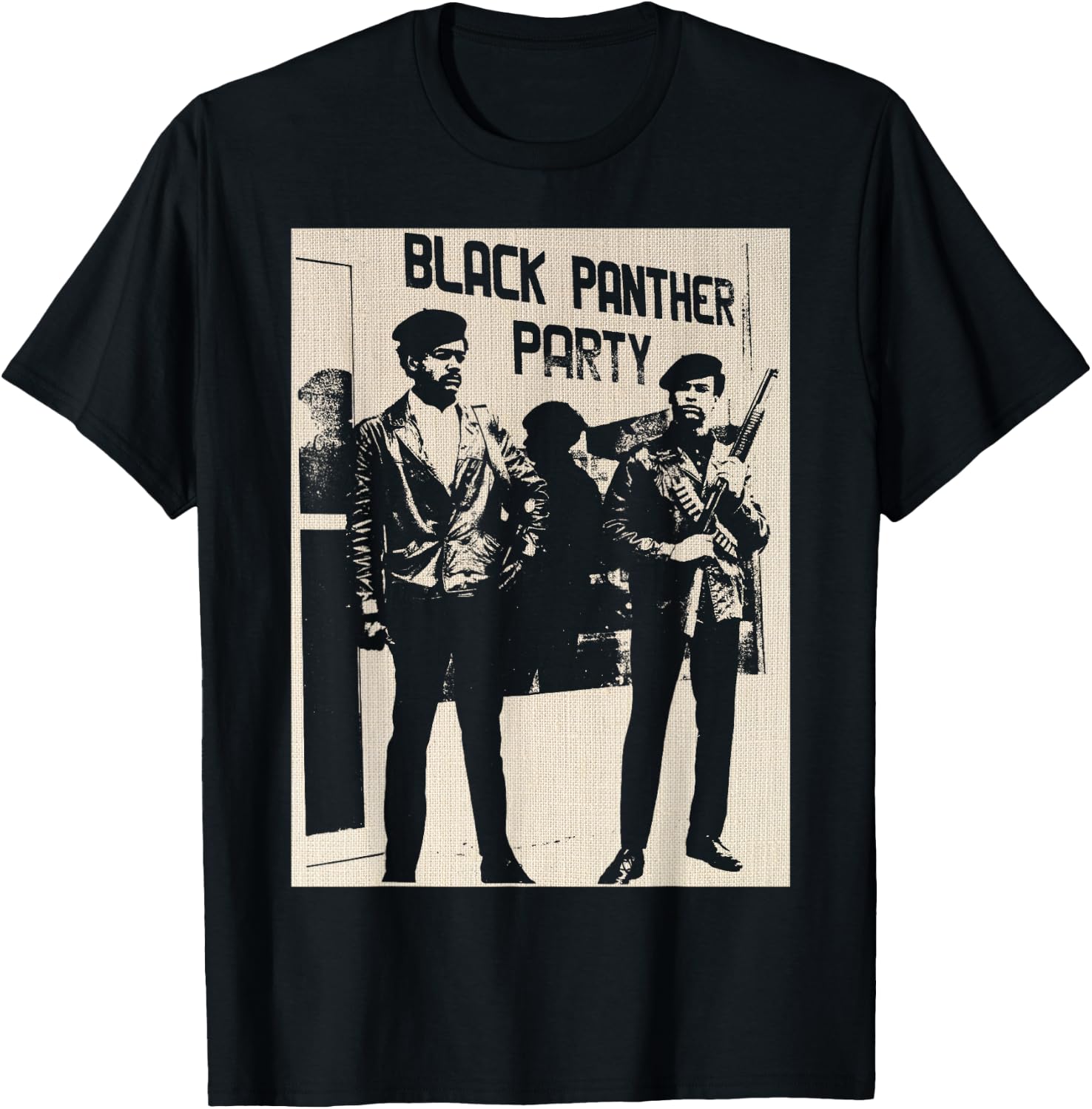 BPP Vintage Black History Self Defense Black Panthers Party Small T-Shirt - T-Shirt | Black