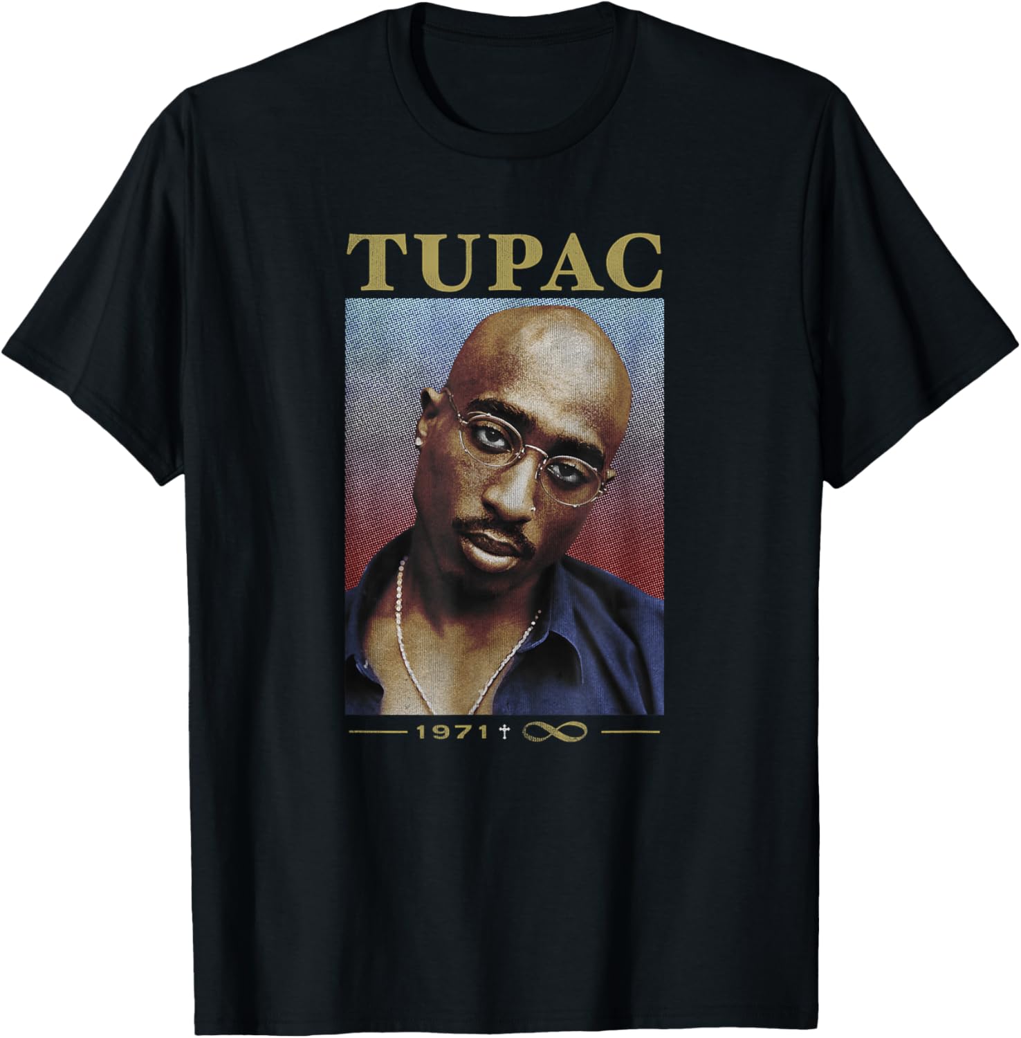 Tupac 71/96 T-Shirt - T-Shirt | Black
