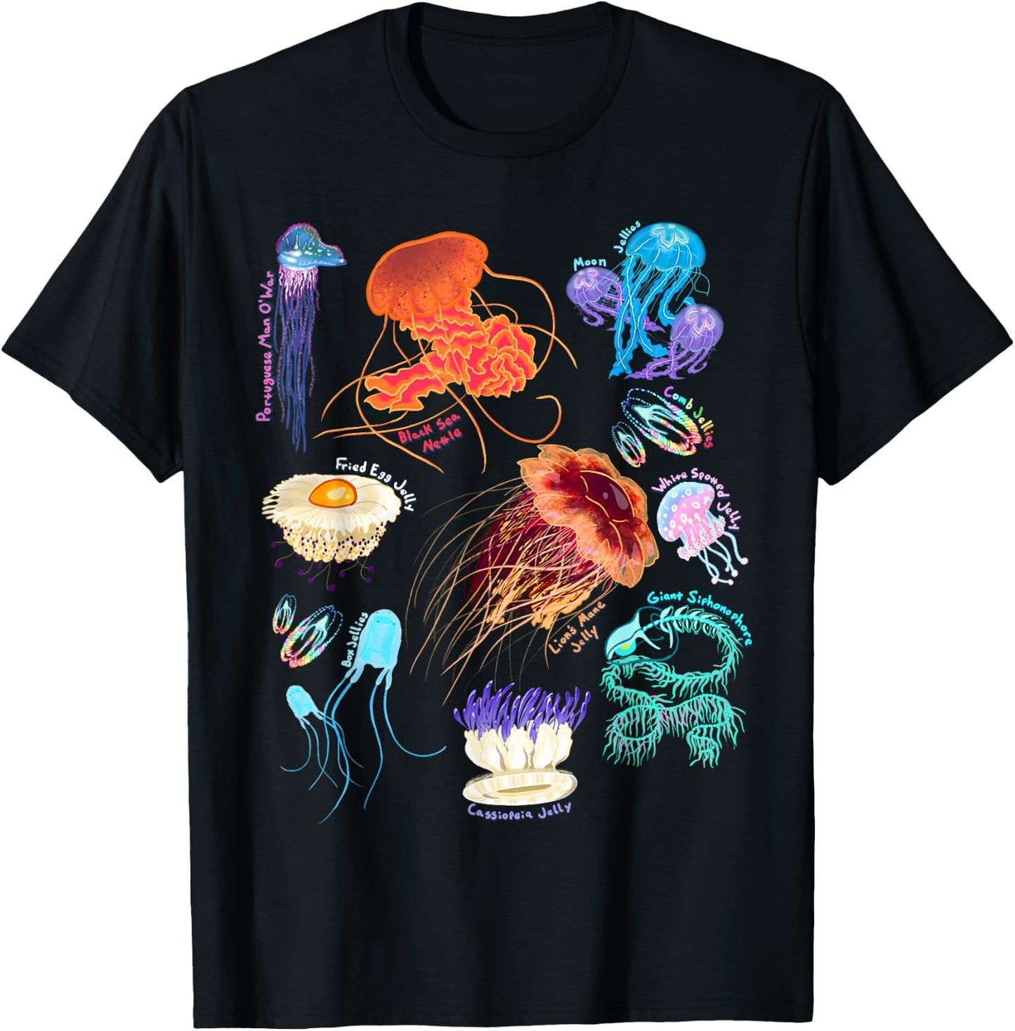 Marine Biology Jellyfish T-Shirt - T-Shirt | Black