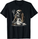 Basset Hound Dad Dog Sunglasses Father's Day Family T-Shirt - T-Shirt | Black