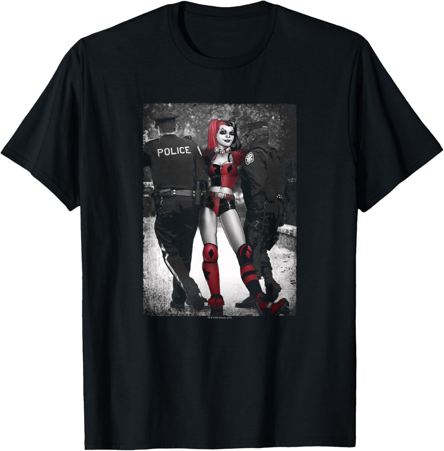 Batman Harley Quinn Arrest T-Shirt - T-Shirt | Black