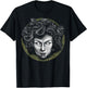 Medusa Head Face Greek Mythology Snake Goddess Mythologist T-Shirt - T-Shirt | Black
