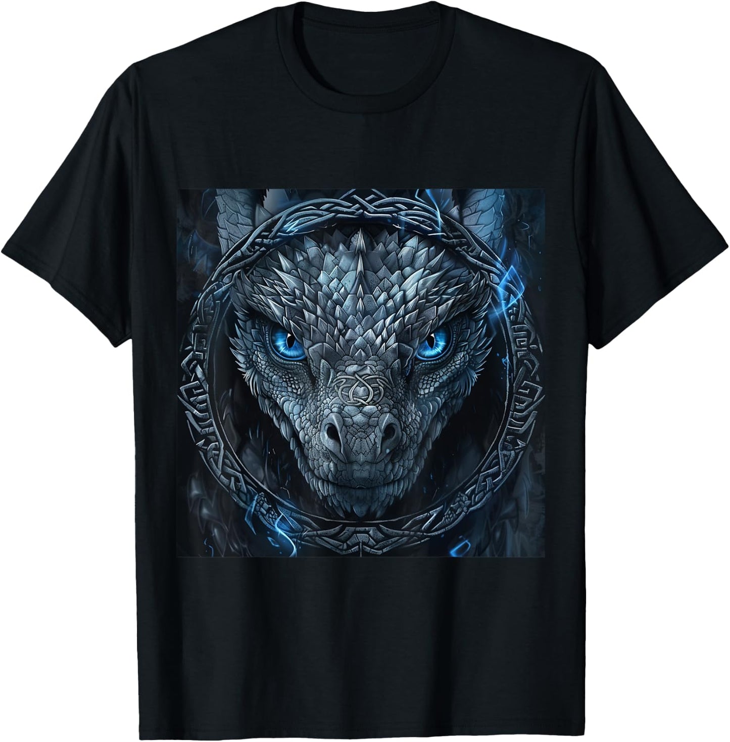 Viking Dragon Jormungandr & Niddhogg Vikings Dragon , black T-Shirt - T-Shirt | Black