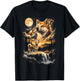 Akita Howling to The Moon T-Shirt - T-Shirt | Black