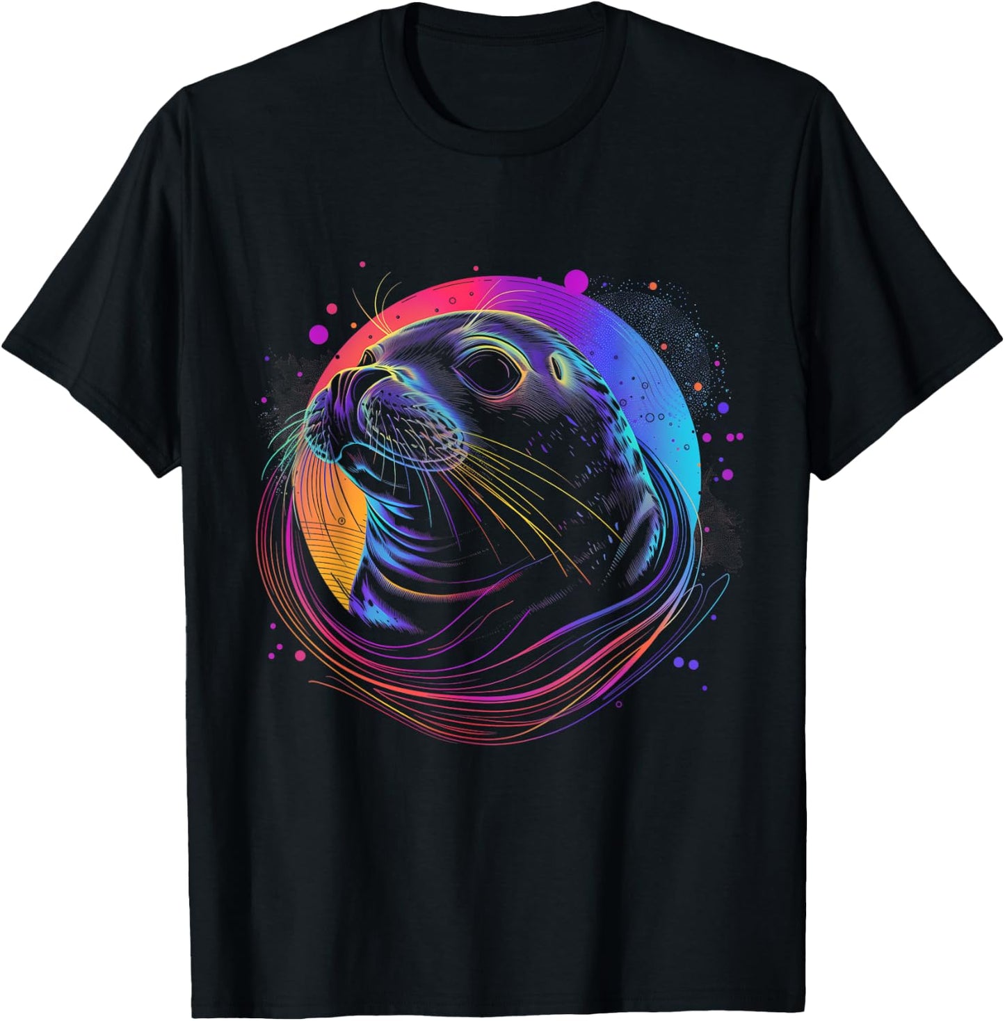 Seal Sea Lion Ocean Animal T-Shirt - T-Shirt | Black