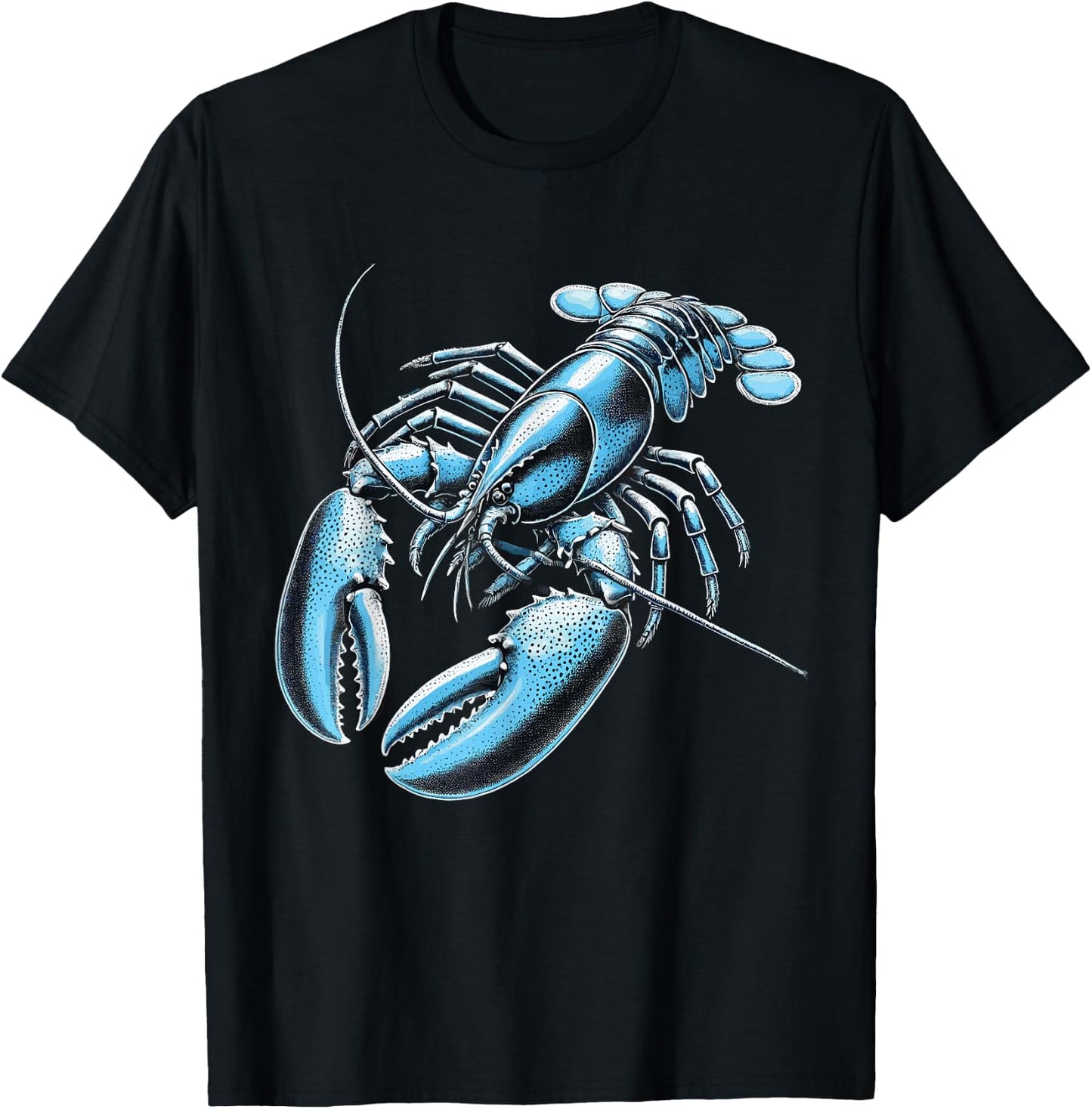 Blue Lobste Crustacean Lover Seafood Enthusiast T-Shirt - T-Shirt | Black