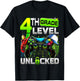 Controller 4th Grade Fourth Level Unlocked First Day Boys T-Shirt - T-Shirt | Black