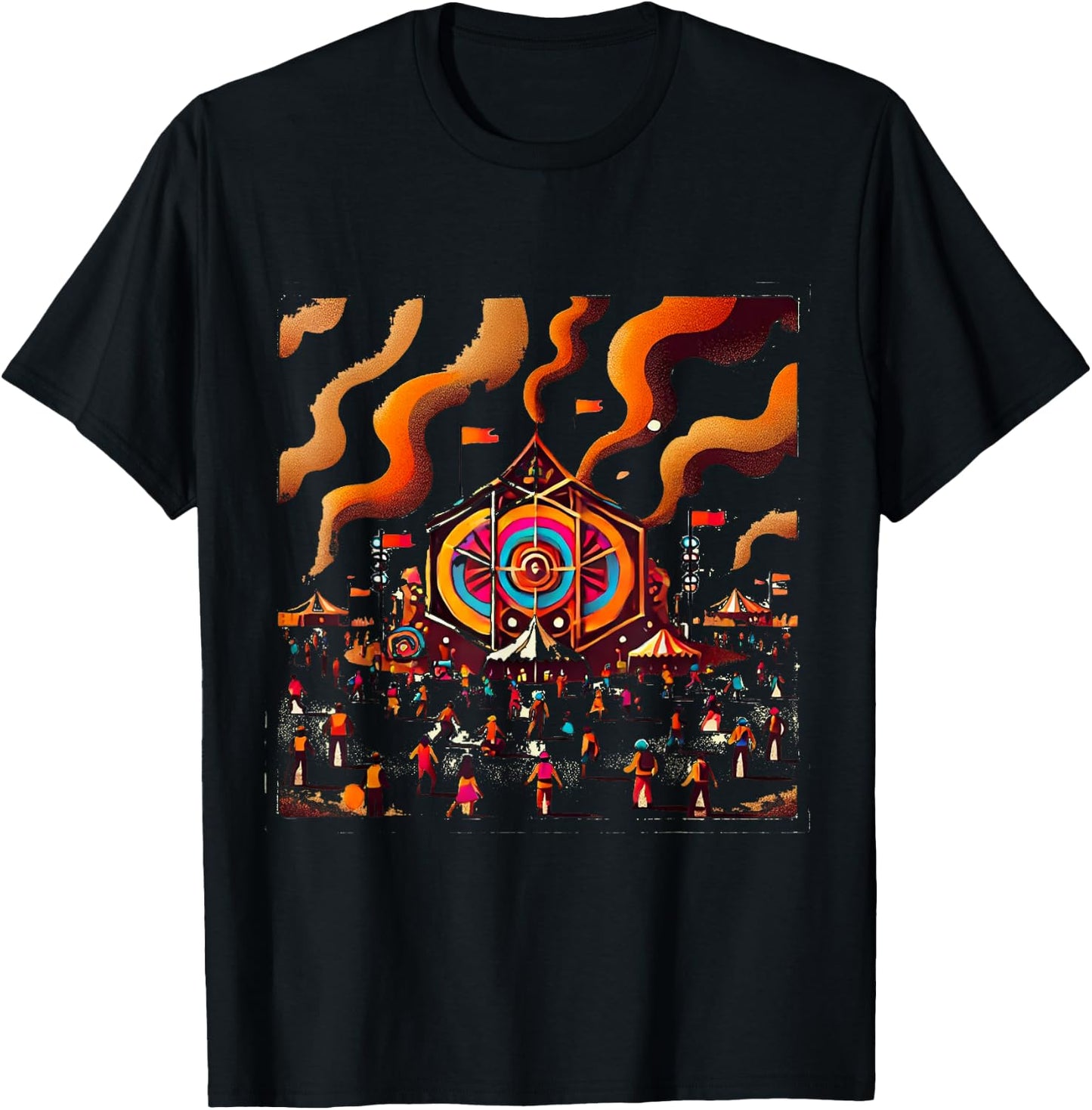 Burning Man , Black, S T-Shirt - T-Shirt | Black