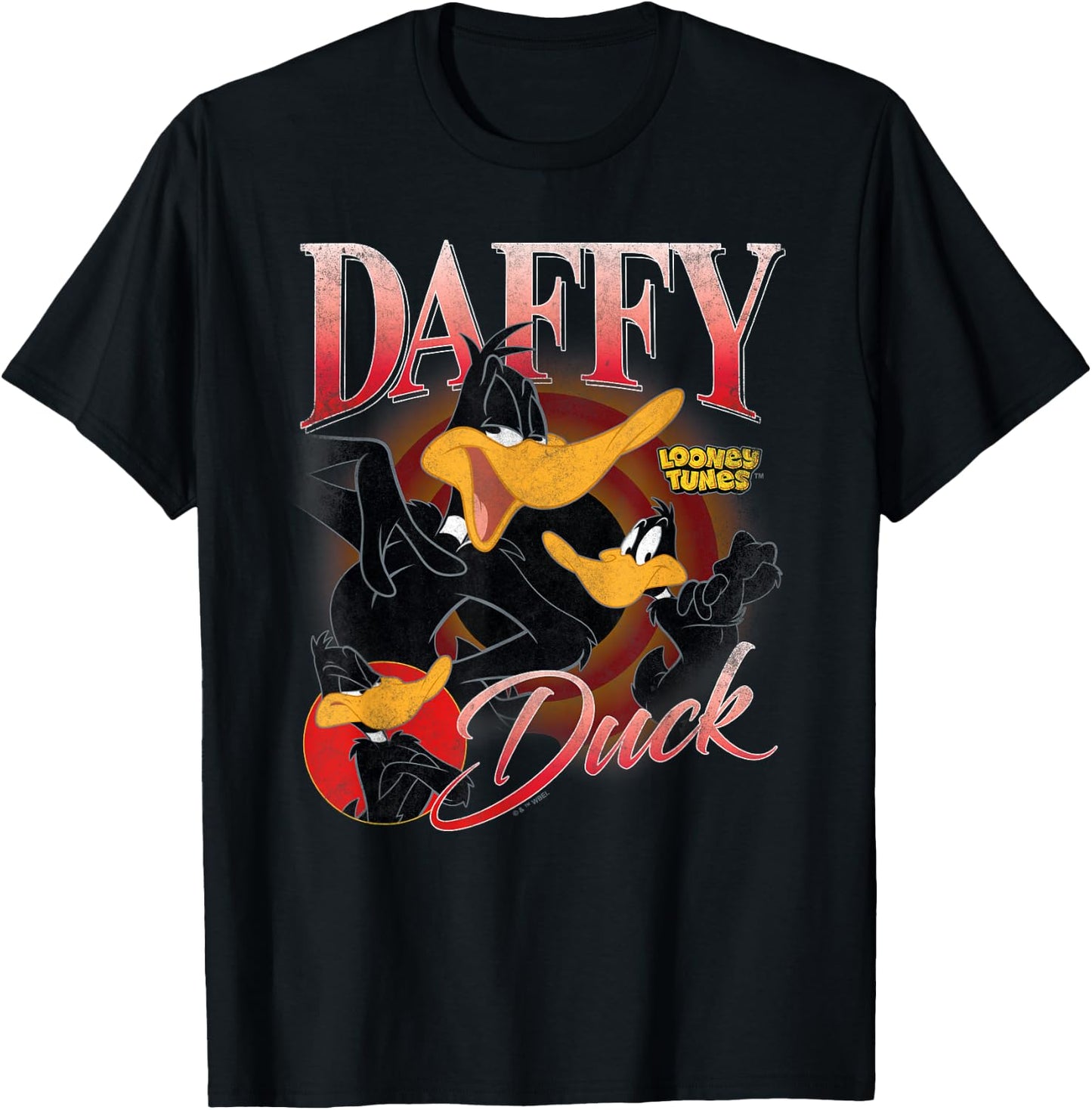 Looney Tunes Bootleg Daffy Duck T-Shirt - T-Shirt | Black
