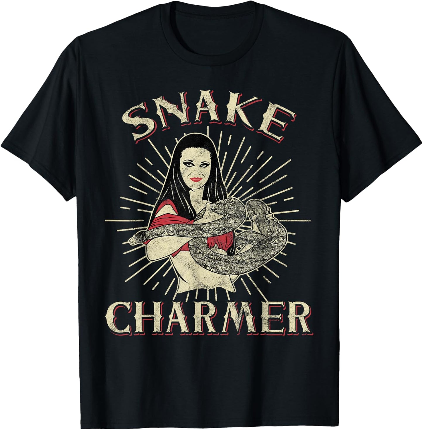 Snake Charmer Circus Party Shirt - Snake Lover Gift - Circus T-Shirt - T-Shirt | Black