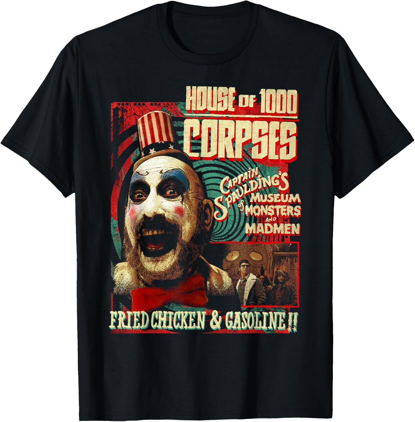 Rob Zombie - Captain Spaulding Museum , black T-Shirt - T-Shirt | Black