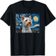 Cute Kids Mom Art Starry Nights Westie Dog Lover T-Shirt - T-Shirt | Black