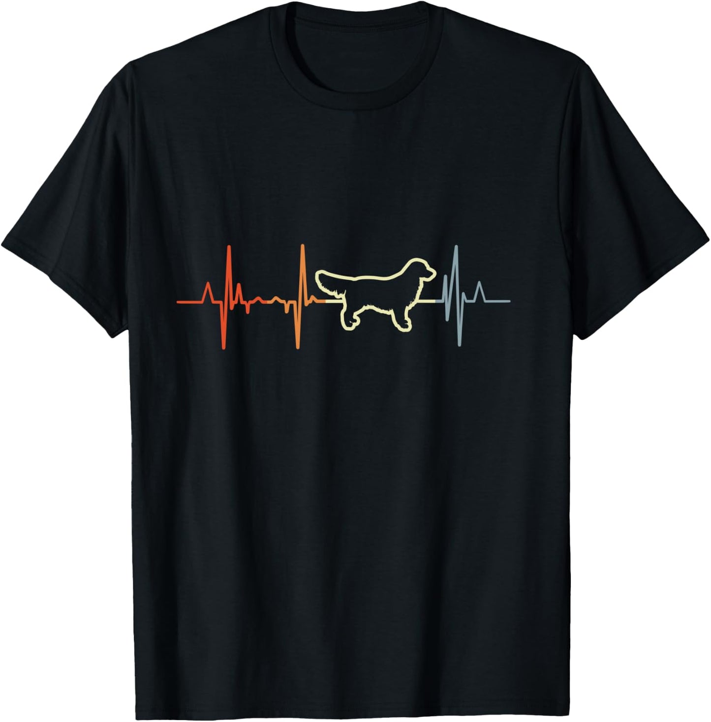 I Love Golden Retriever T-Shirt - T-Shirt | Black