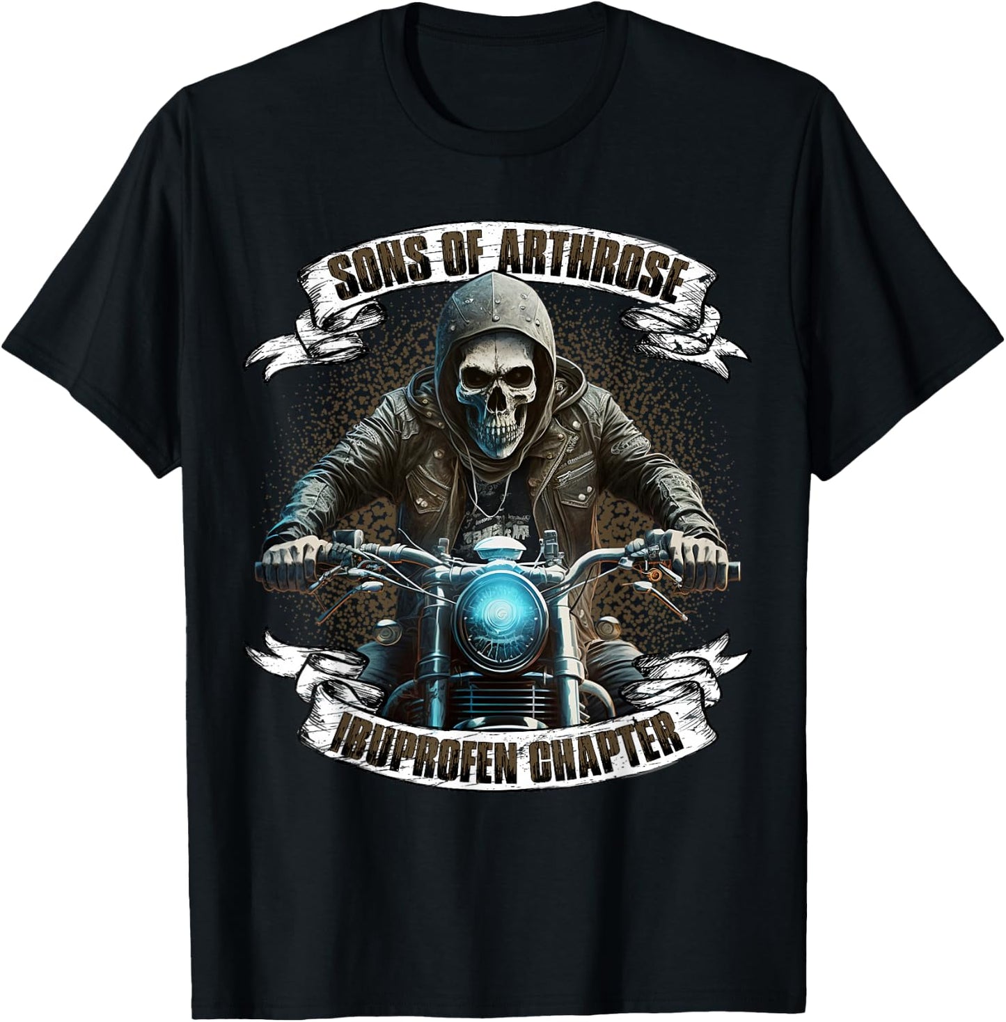 Sons of Arthrosis Ibuprofen Chapter Biker Motorcyclist , black T-Shirt - T-Shirt | Black