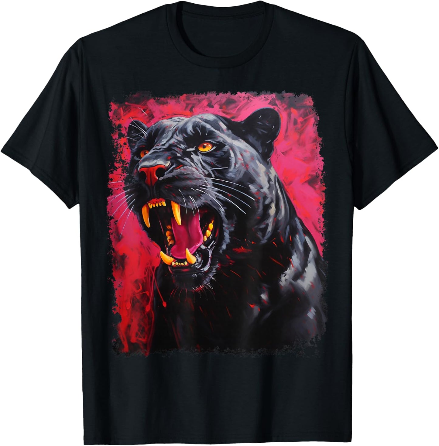 Red Panther Black T-Shirt - T-Shirt | Black