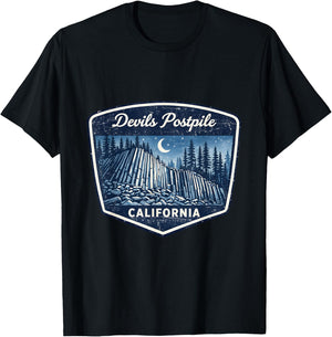 Devils Postpile California National Park Mountain Nature T-Shirt - T-Shirt | Black