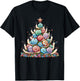 Cute Snail Christmas Tree Kids Funny T-Shirt - T-Shirt | Black