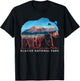 Retro Distressed Glacier Bear Glacier National Park Souvenir T-Shirt - T-Shirt | Black