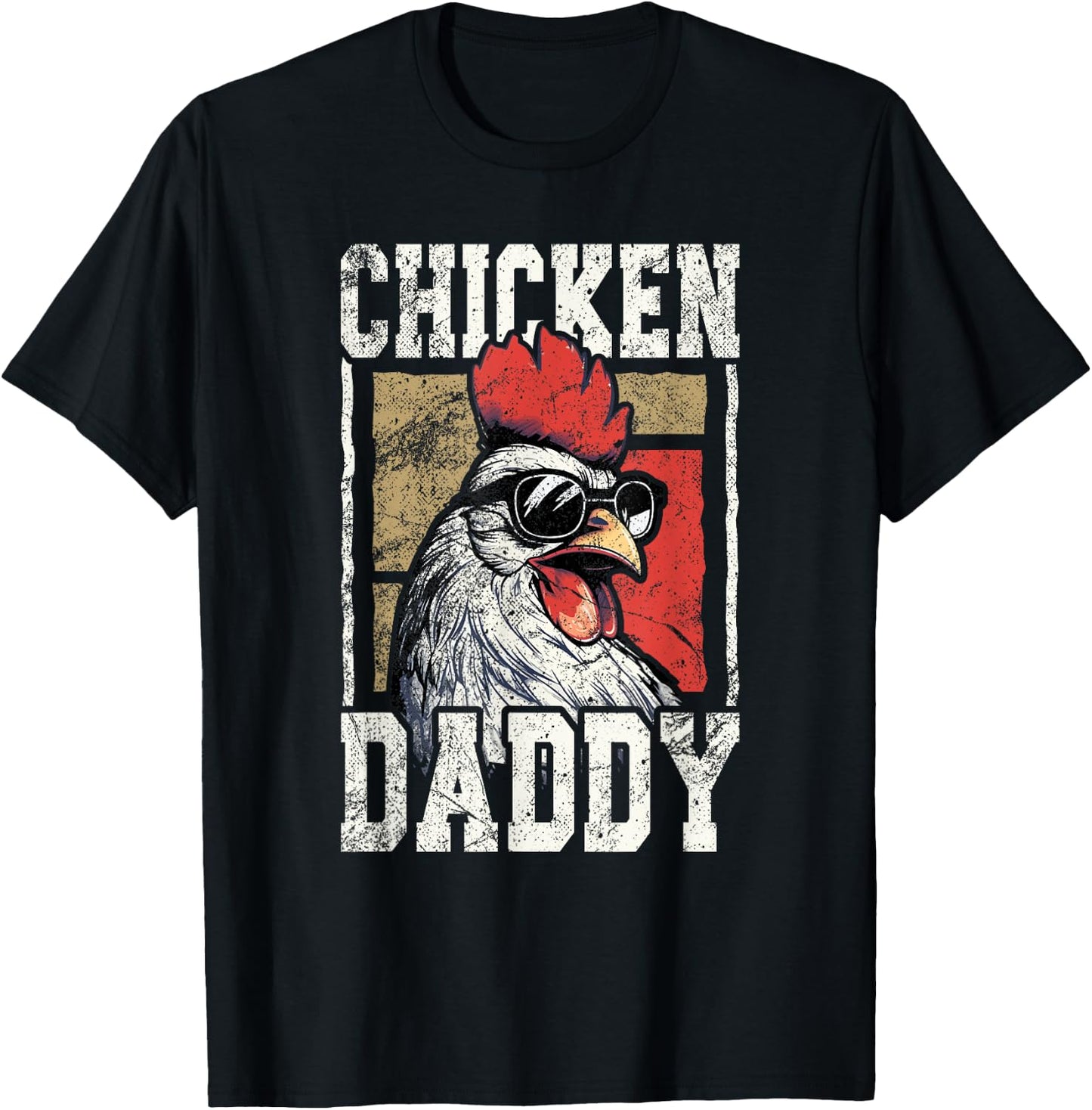 Chicken Daddy - Chicken farmer, Father of the chicken coop T-Shirt - T-Shirt | Black