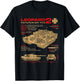 Leopard 2 2A4 Panzer Panzer Fahrzeug Blueprint T-Shirt - T-Shirt | Black