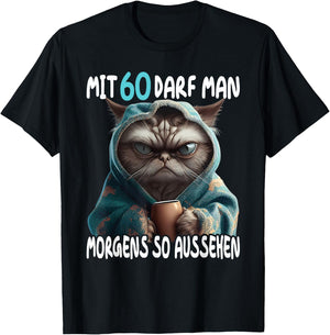 60 Geburtstag Frau Mann Mit 60 Jahre Darf Man So Aussehen T-Shirt - T-Shirt | Black