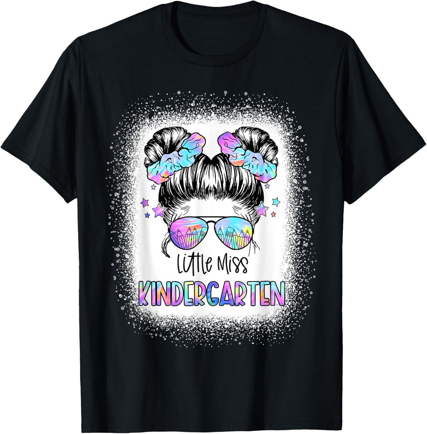 Little Miss Kindergarten First Day Of School 1st Day Girls T-Shirt - T-Shirt | Black
