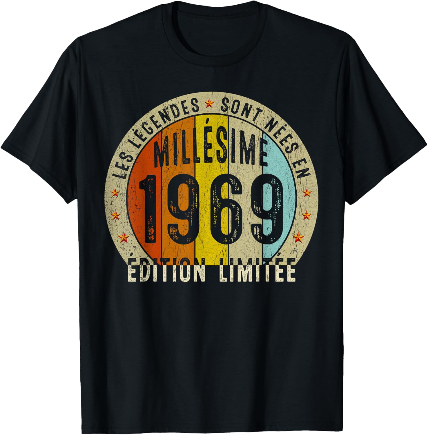 Vintage 1969 56 Years Man 56 Years Birthday Man Humour T-Shirt - T-Shirt | Black