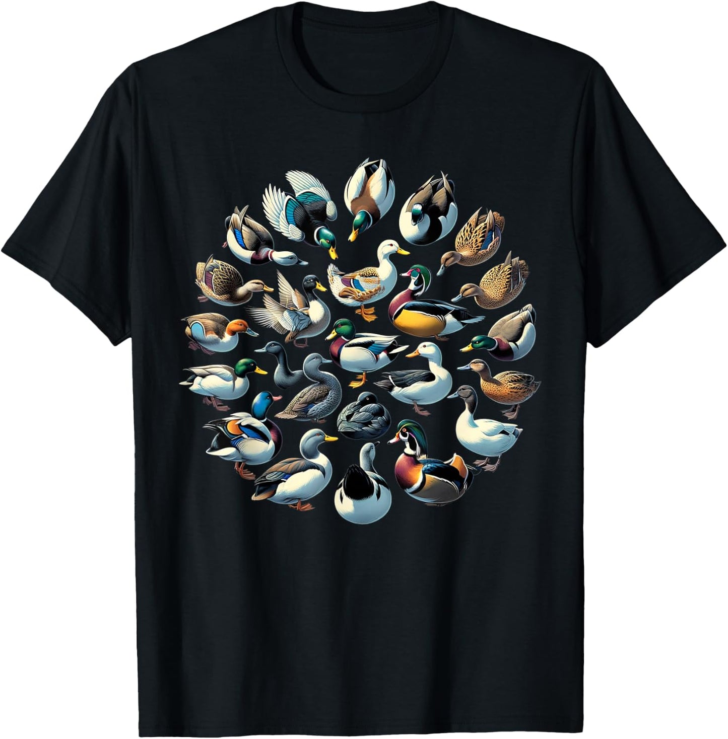 Types Of Duck Shirt for Ducks Lovers Women Kids Girls T-Shirt - T-Shirt | Black