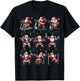Santa Fitness Collection Gym Workout Weightlifting Christmas T-Shirt - T-Shirt | Black