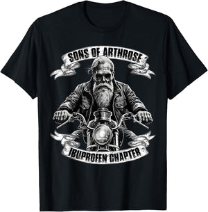 Men's Sons of Arthrose - Ibuprofen Chapter Biker Motorcycle , black T-Shirt - T-Shirt | Black