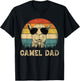 Vintage Camel Dad Camel Lovers Daddy Father's Day T-Shirt - T-Shirt | Black