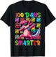 Happy 100th day of school shirt 100 days smarter Axolotl T-Shirt - T-Shirt | Black