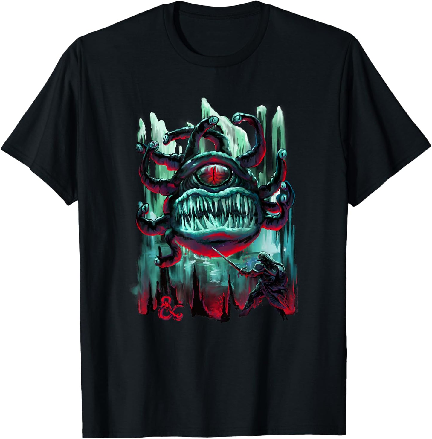 Dungeons & Dragons Wizards of the Coast Painted Beholder T-Shirt - T-Shirt | Black