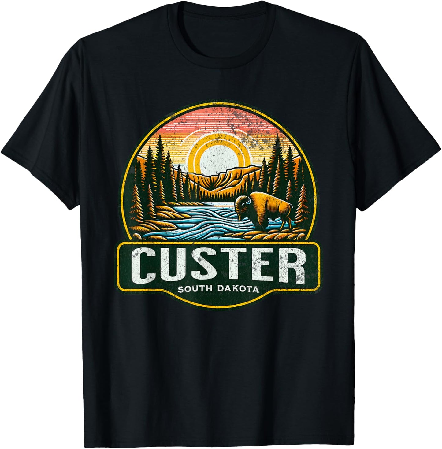Custer State Park T-Shirt - T-Shirt | Black