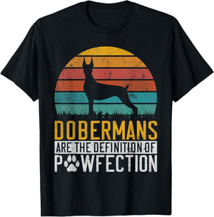 Dobermans are the Definition of Pawfection Doberman T-Shirt - T-Shirt | Black