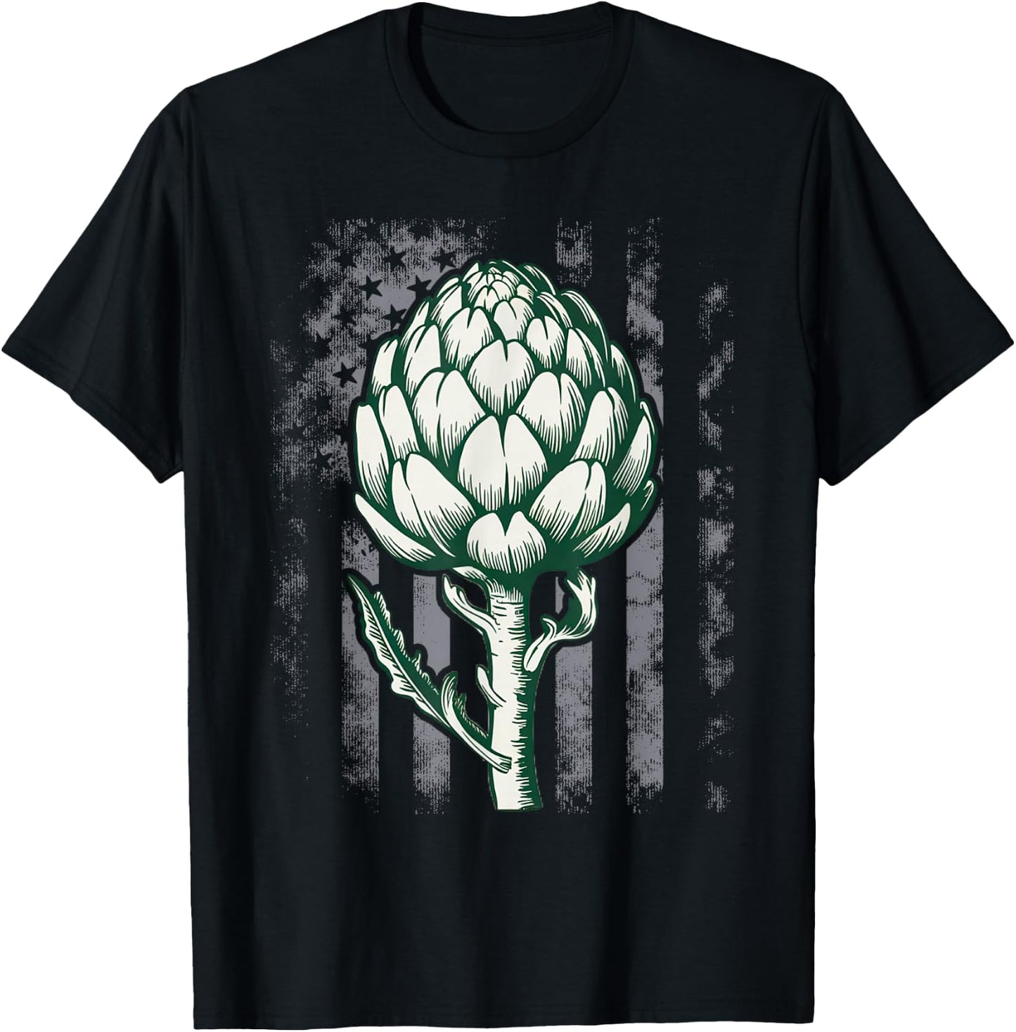 Artichoke Vegetable Artichoke Retro Vintage T-Shirt - T-Shirt | Black